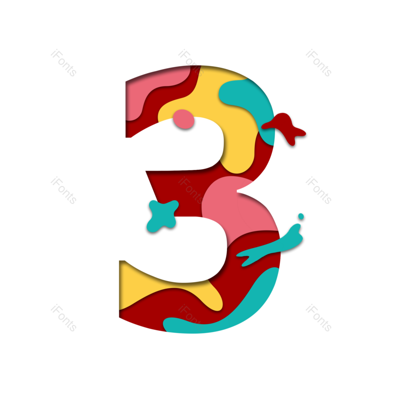 艺术字图片,数字元素,PNG,免抠素材
